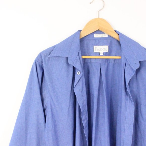 *Protocol Blue Dress Shirt - Picture 3 of 4